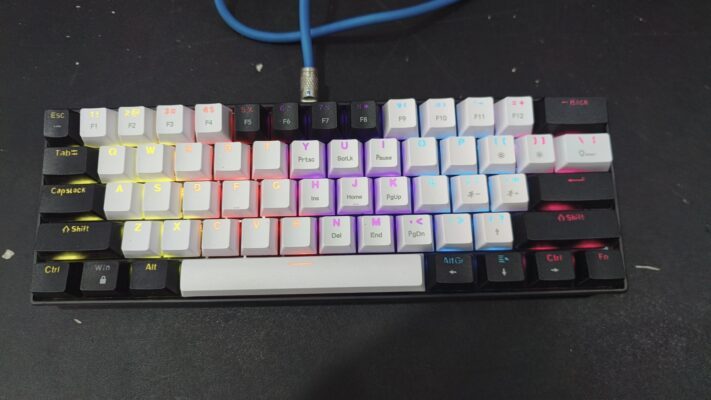 Bàn phím cơ Tiroshi TK61 cũ 10 ban phim co tiroshi TK61 cu