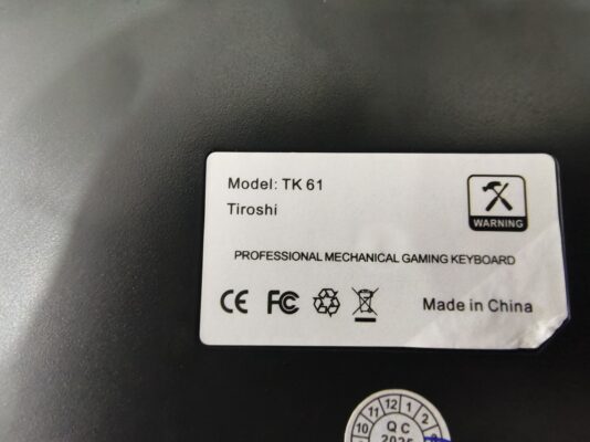 Bàn phím cơ Tiroshi TK61 cũ 9 ban phim tiroshi TK61