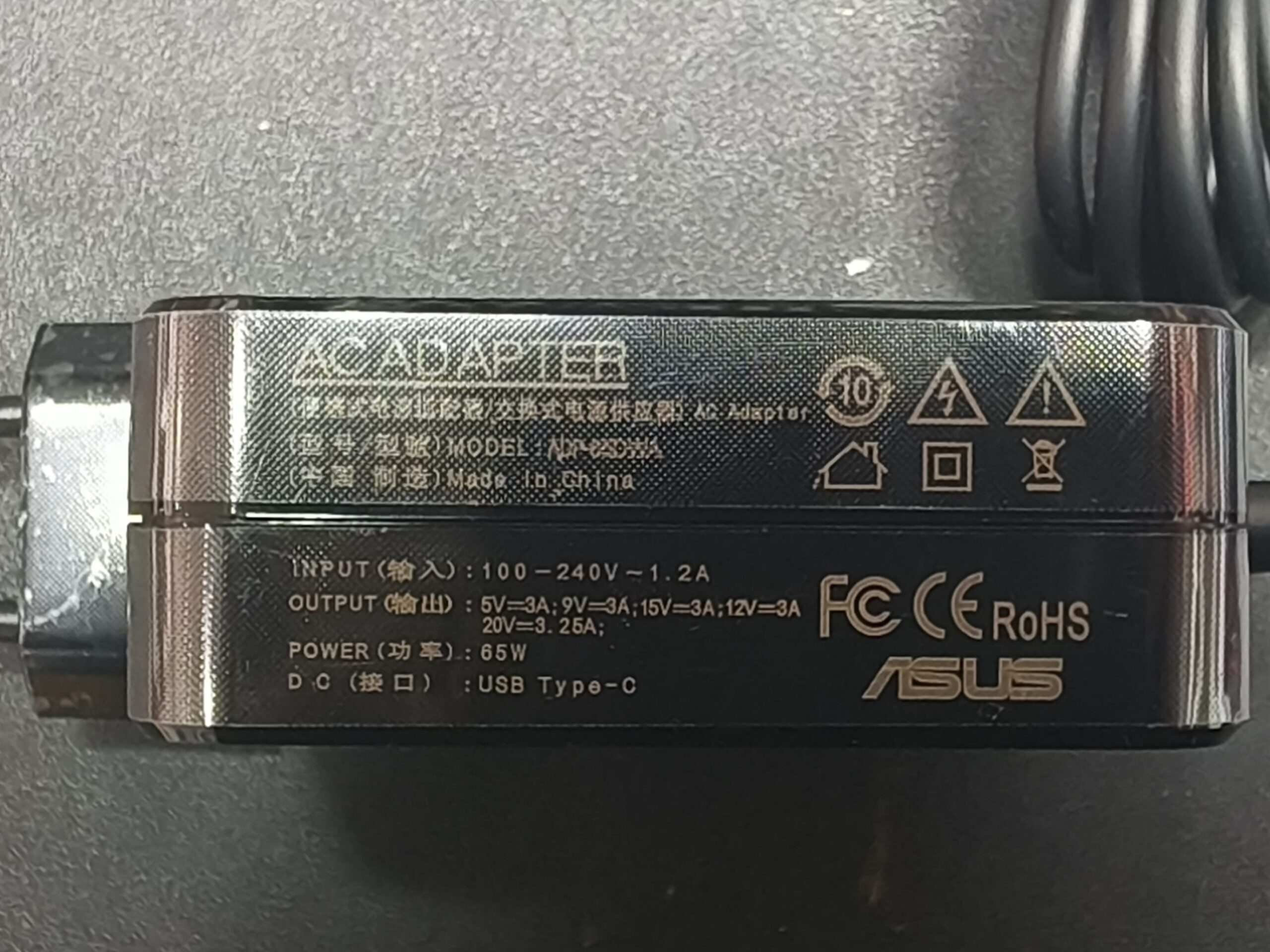 Sạc laptop Asus Type C 65W 2 Sạc laptop Asus Type C 65W - Ảnh 2