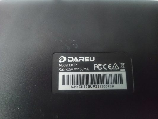 Bàn phím cơ Dareu EK87 cũ 10 phim co dareu EK87