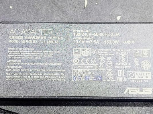 Sạc laptop Asus đầu to kim 150W 20V-7.5A 10 sạc laptop asus đầu to kim 150w