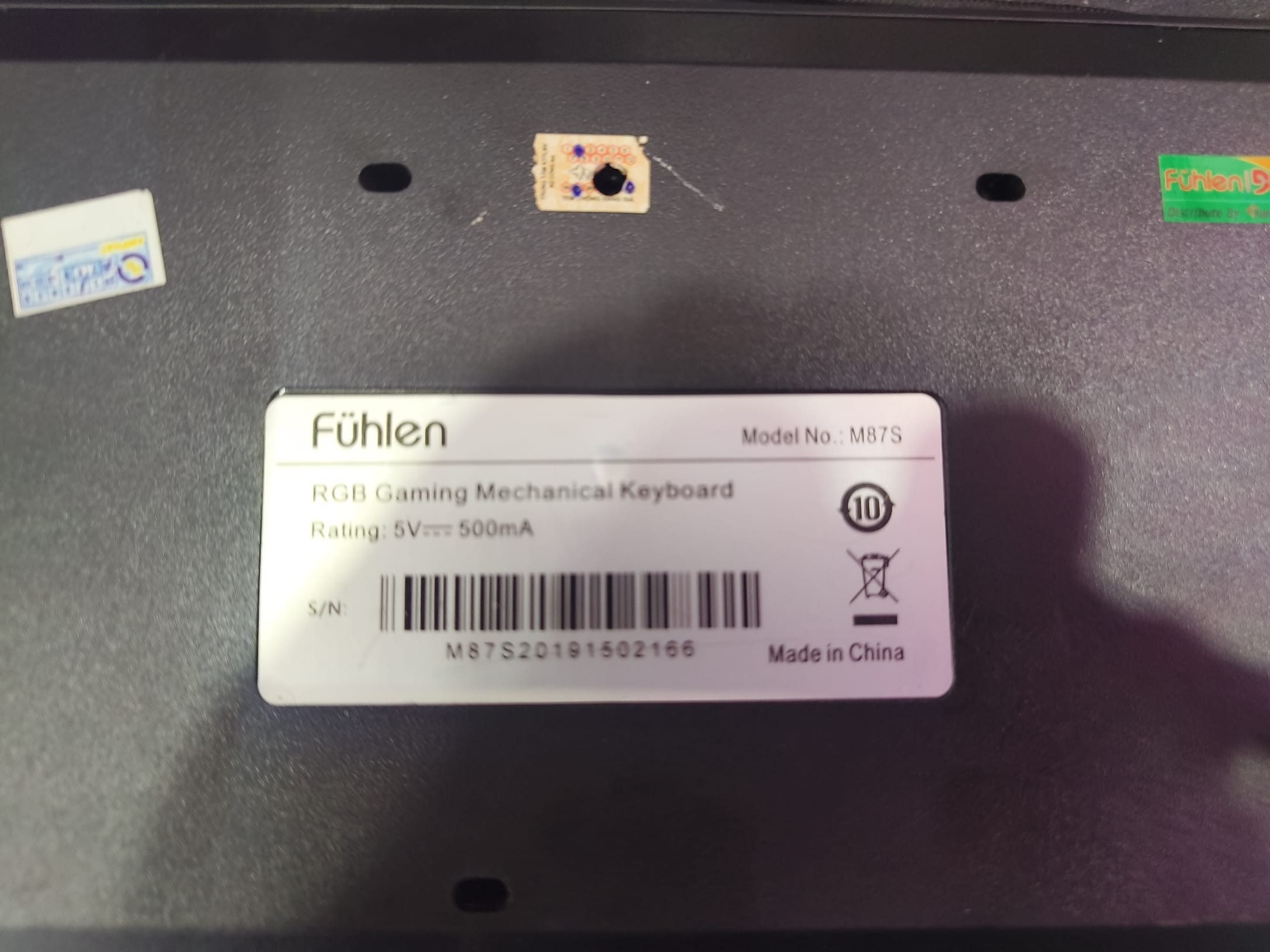 Bàn phím cơ Fuhlen M87S cũ 3 Bàn phím cơ Fuhlen M87S cũ - Ảnh 3