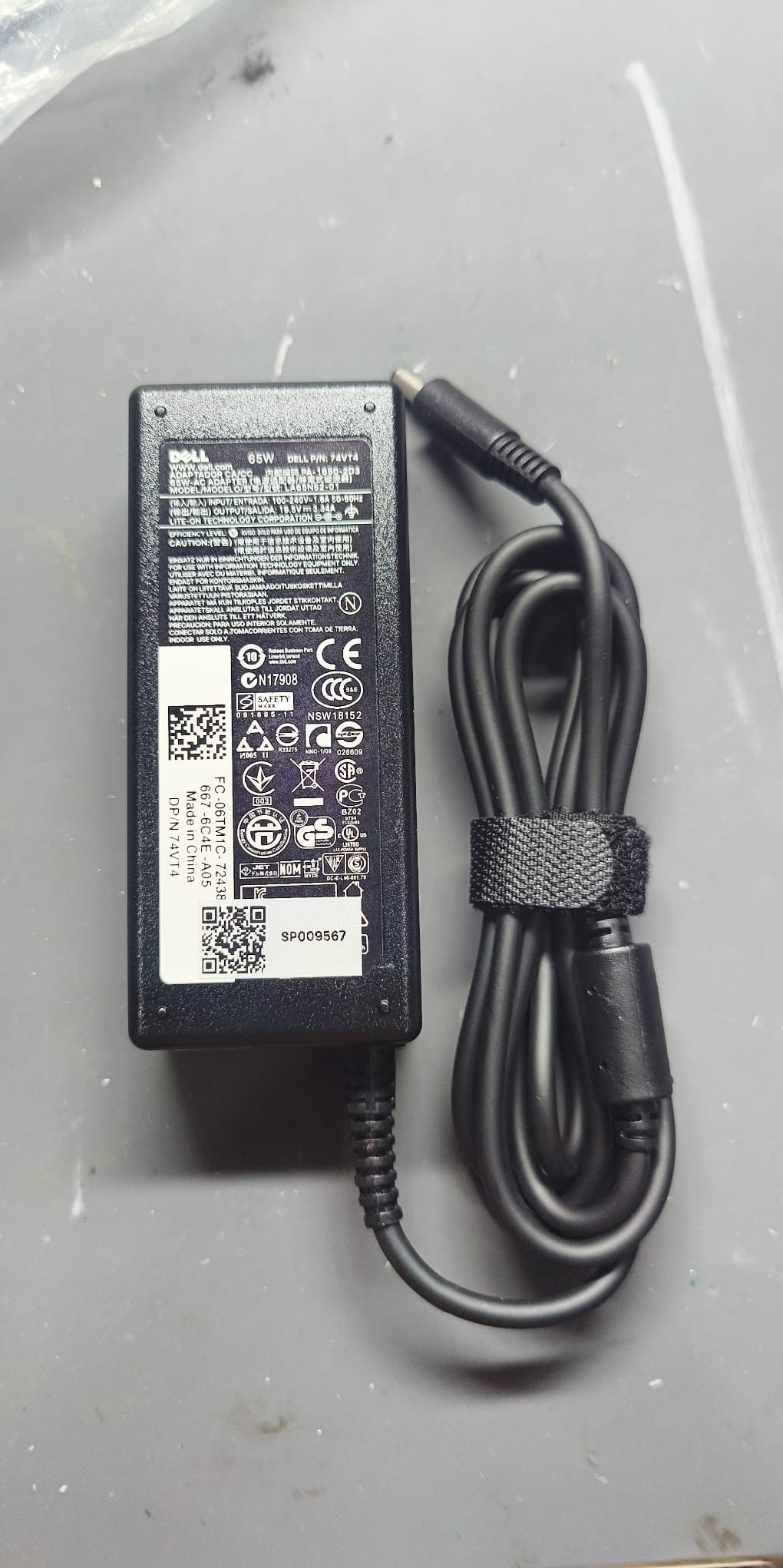 Sạc laptop dell đầu nhỏ kim 65W 19.5V-3.34A 2 Sạc laptop dell đầu nhỏ kim 65W 19.5V-3.34A - Ảnh 2